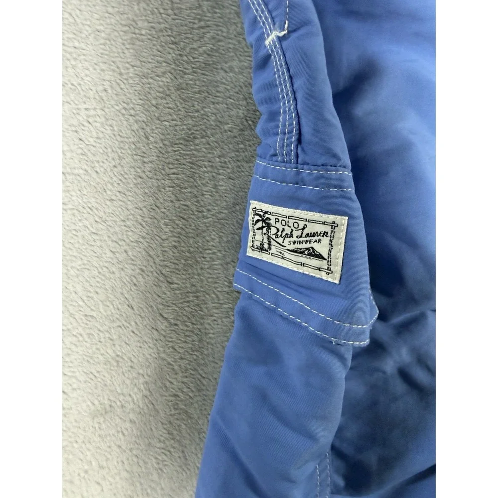 Polo Ralph Lauren‎ Swim Trunks Men's Large Blue Cargo Shorts Swimwear
